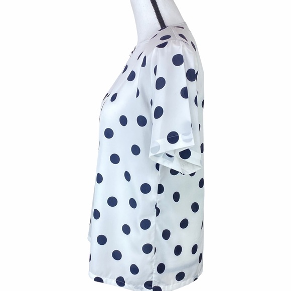 Oscar de la Renta Expressions short sleeve blouse - Picture 3 of 8